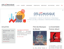 Tablet Screenshot of citemusique-marseille.com